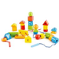 Hape Navlékací korále z geometrických tvarů - Korálky