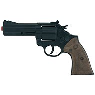Policejní revolver černý kovový 12 ran - Dětská pistole