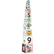 Vilac Nesting Cubes with Animals and Numbers - Picture Blocks