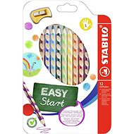 STABILO EASYcolors L pouzdro s ořezávátkem 12 barev - Pastelky