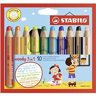 STABILO woody 3 v 1, 10 barev - Pastelky