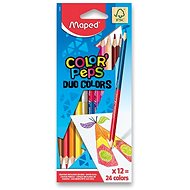 Maped Duo Color Peps - 24 colours - Coloured Pencils