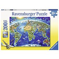Ravensburger 127221 Velká mapa světa  - Puzzle