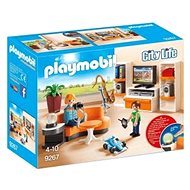 Playmobil 9267 City Life Living Room with Working Lights - Building Kit