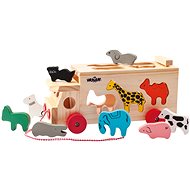 Puzzle Woody Truck with Fitted Shapes - Animals