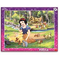 Dino Sněhurka a zvířátka 40 deskové puzzle - Puzzle