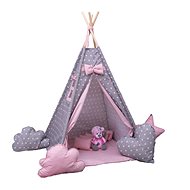 BabyTýpka teepee Stars pink - Dětský stan