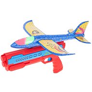 KIK Pistole vystřelující letadla červeno-modrá - Dětská pistole