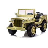 USA ARMY 4X4, 3 místné, béžové - Dětské elektrické auto