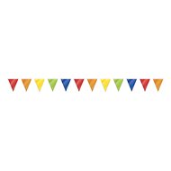 Girlanda - barevné vlajky - pvc - 10 m - Party doplňky