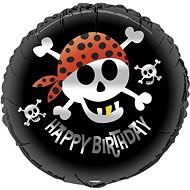 Foliový balón pirát - happy birthday - narozeniny - 45 cm - Balonky