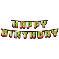 Girlanda - happy birthday - narozeniny - minecraft - 160cm - Party doplňky