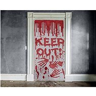 Dekorace na dveře - krvavé stopy - halloween 76x152 cm - Party doplňky