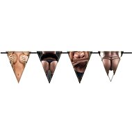 Girlanda vlajky "ženské tělo" 600 cm - rozlučka se svobodou - Party doplňky