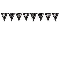 Girlanda vlajky 40 let - narozeniny - happy birthday - 400 cm - Girlanda