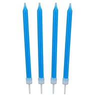 Birthday candles 8,6 cm 10 pcs blue - Candle