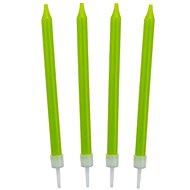 Birthday candles 8,6 cm 10 pcs green - Candle