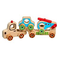 Lucy & Leo 242 My First Truck - Wooden Puzzle 4 pieces - Toy Car