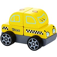 CUBIKA 13159 Taxi vůz - dřevěná skládačka 5 dílů - Skládačka
