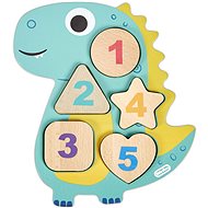 Little Tikes Wooden Critters Dřevěné puzzle s čísly - Dinosaurus - Dřevěné Puzzle