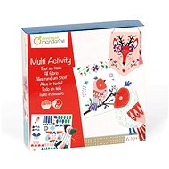 Avenue Mandarine Velký kreativní box Dětské šití, vyšívání a nalepování - Šití pro děti