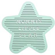 Pearhead Dřevěný letterboard hvězda - Rámeček