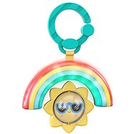 Bright Starts Hračka na C kroužku hudební a světelná Rainbow 3m + - Závěsná hračka