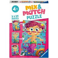 Ravensburger puzzle 055975 Mix & Match Puzzle Mořské víly 3x24 dílků  - Puzzle
