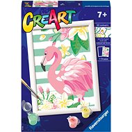 Ravensburger Kreativní a výtvarné hračky 201877 CreArt Růžový plameňák  - Malování podle čísel