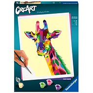 Ravensburger Kreativní a výtvarné hračky 202027 CreArt Vtipná žirafa  - Malování podle čísel