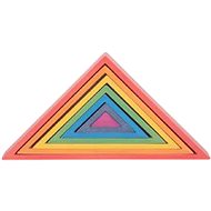 Stavebnice TickIt Duha trojúhelníky Rainbow Architect Triangles - Stavebnice