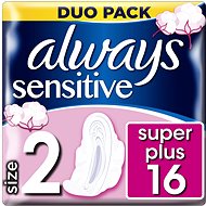 Menstruační vložky ALWAYS Sensitive Ultra Super Plus 16 ks - Menstruační vložky
