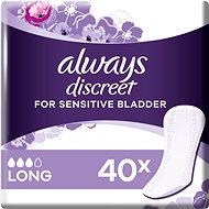 ALWAYS Discreet Liner Long 40 ks - Inkontinenční vložky