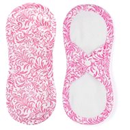 Bamboolik Fabric Sanitary Napkin Bi-cotton - Satin (Snaps) 1 pcs Pink and White - Eco Menstrual Pads