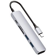 HyperDrive BAR 6v1 USB-C Hub pro iPad Pro, MacBook Pro/Air, stříbrný - Replikátor portů