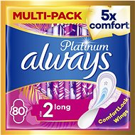 ALWAYS Platinum Super s křidélky 80 ks  - Menstruační vložky