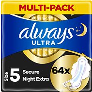 ALWAYS Ultra Secure Night Extra s křidélky 64 ks  - Menstruační vložky
