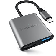 HyperDrive 3v1 USB-C Hub 4K HDMI - Space Gray - Replikátor portů