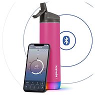 HidrateSpark Steel - Smart Bottle with Straw, 620ml, Pink