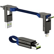 Datový kabel inCharge X - nabíjecí a datový kabel 6 v 1, Safírově modrý