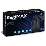 AURELIA (BoldMAX) pracovní černé rukavice (50 ks) - NITRIL - Pracovní rukavice