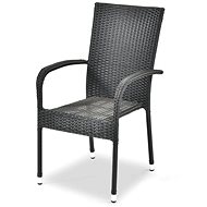 IWHome Ratanová židle MADRID antracit IWH-1010002 - Zahradní židle