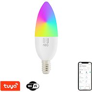 Immax NEO LITE SMART LED žárovka E14 6W barevná a bílá WiFi - LED žárovka