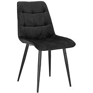 Židle Plaid černá / černé nohy - Jídelní židle