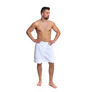 Interkontakt Pánský saunový kilt White  - Kilt do sauny