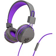 JLAB JBuddies Studio Over-Ear Folding Kids Headphones Grey/Purple - Sluchátka