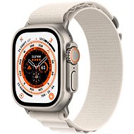 Apple Watch Ultra 49mm titanové pouzdro s hvězdně bílým alpským tahem - Small - Chytré hodinky