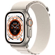 Apple Watch Ultra 49mm titanové pouzdro s hvězdně bílým alpským tahem - Medium - Chytré hodinky