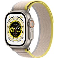 Apple Watch Ultra 49mm titanové pouzdro se žluto-béžovým trailovým tahem - S/M - Chytré hodinky