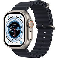 Apple Watch Ultra 49mm titanové pouzdro s temně inkoustovým oceánským řemínkem - Chytré hodinky